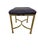 wonderful heavy brass Labarge stool in excellent condition. Minor wear on original upholstery. Please see photos as they...