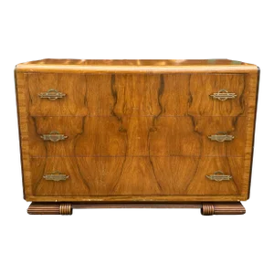 Art Deco Rosewood Waterfall Edge Chest of Drawers