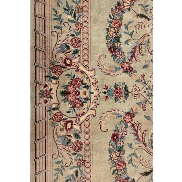 French Sevannery Style Rug , 9'2" X 12'4" For Sale - Image 3 of 5