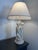 1990s Pacific Coast Lighting Neoclassical Cherub Table Lamp With Fringed Shade For Sale In Sacramento - Image 6 of 10