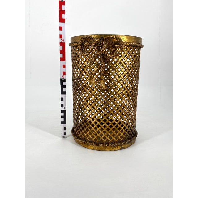 Metal Wastebasket or Umbrella Stand from Li Puma, Florence, Italy, 1960s For Sale - Image 7 of 8