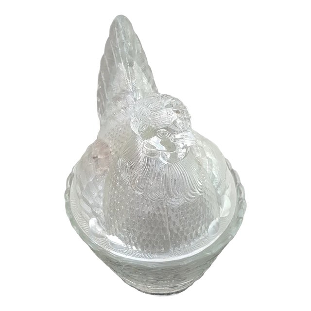 Vintage Hens Bowl with Lid, 1930s For Sale