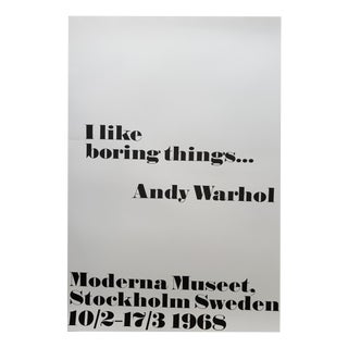 After Andy Warhol, I Like Boring Things, 2015, Print For Sale