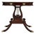 Vintage Double Harp Mahogany Lyre-Base Console Table For Sale