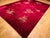 Antique Chinese Art Deco Rug, Hand-Knotted Wool, Crimson Floral Design, 10x14 For Sale - Image 10 of 18