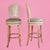 Italian Pair of Italian Grotto Swivel Bar Stools For Sale - Image 3 of 6