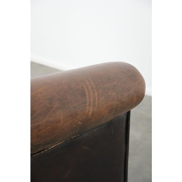 Club Chair in Sheepskin Leather For Sale - Image 12 of 13