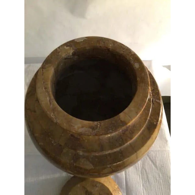 1970s 1970s Stone Jardiniere or Urn With Lid For Sale - Image 5 of 9