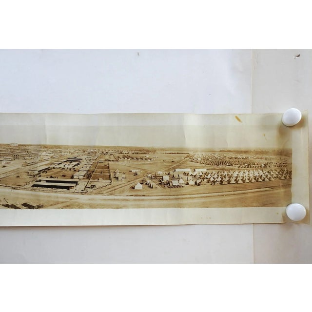 Original circa 1917 64" long x 8" wide panoramic silver gelatin photograph by Eugene Omar Goldbeck. Subject is the newly...