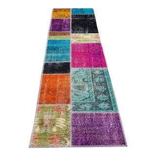 Mid 20th Century Oushak Anatolian Wool Runner For Sale