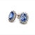 Natural Sapphire Diamond Earrings 14k Gold 3.2 TCW Certified For Sale - Image 9 of 12