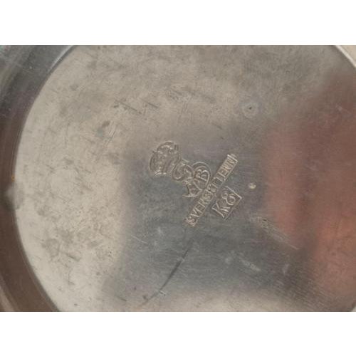 Metal Vintage Swedish Pewter Vase by Herman Bergman, 1930s For Sale - Image 7 of 9