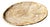Small Oval Beige Petrified Wood Trinket Dish or Tray with Speckled Rings For Sale