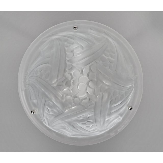 Metal French Art Deco Pendant Light by Barbier Et Corneloup & Degue 1920s France For Sale - Image 7 of 16