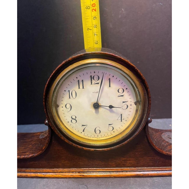 1920s Sessions 8 Day WindUp Mahogany Tambour Mantel Shelf Clock Chairish
