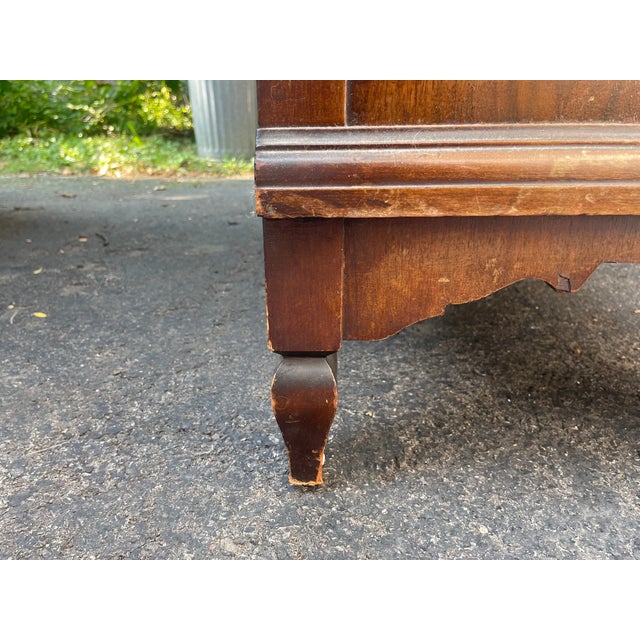 Vintage Hathaway's New York Ornate Carved Wood China Cabinet / Breakfront For Sale - Image 12 of 14