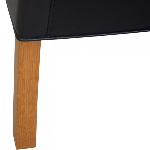 Model 2207 Lounge Chair in Black Leather Børge Mogensen, 1980s For Sale - Image 12 of 16