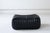 Black Leather Ottoman attributed to Annie Hieronimus from Ligne Roset, 1973 For Sale - Image 6 of 6