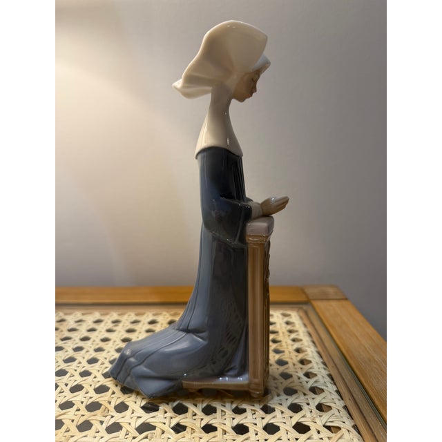 Lladro Meditation Nun Llardo Firgurine For Sale - Image 4 of 6