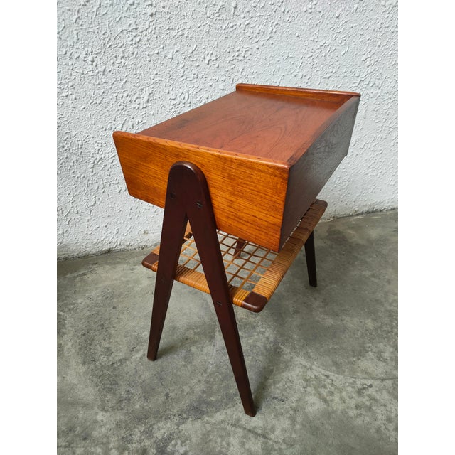 Brown Danish Teak Nightstand by Soren Rasmussen, 1970 For Sale - Image 8 of 15
