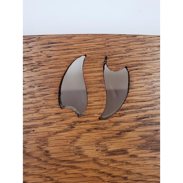 1950s Arts & Crafts Oak Student Desk, 1950s For Sale - Image 5 of 18