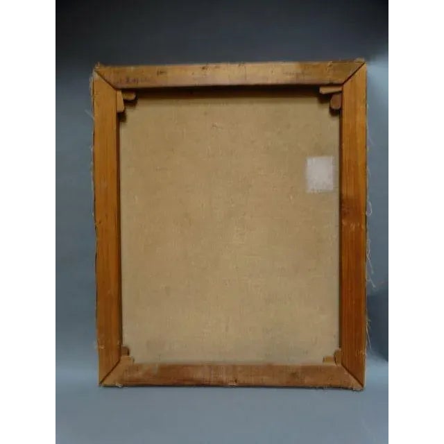1940s Vintage Margarita Weihmann Volcano Painting For Sale - Image 4 of 7