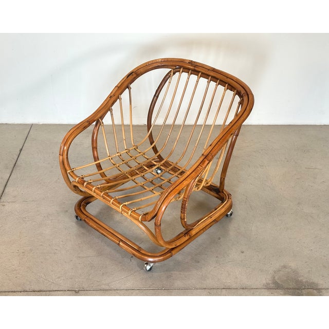 Rattan and Bamboo Armchairs, 1970s, Set of 2 For Sale - Image 10 of 15