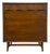 Vintage Mid Century Modern Broyhill Brasilia Walnut 5-Drawer Tallboy Dresser. For Sale