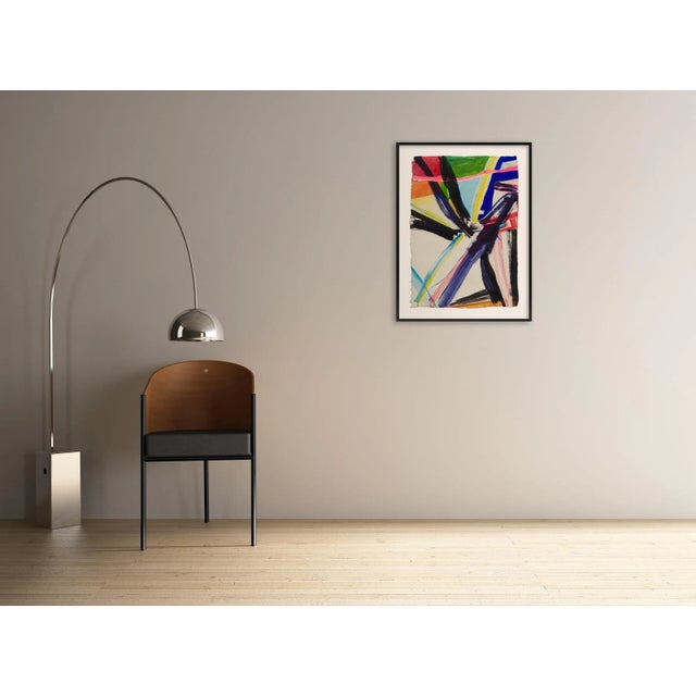 Ink and acrylic on Wasli paper. Edition: Unique, Unframed. Laura Newman's paintings combine geometric delineations of...