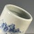 Ceramic Blue & White Crackle Glaze Porcelain Brush Pot With Landscape Scene For Sale - Image 7 of 9