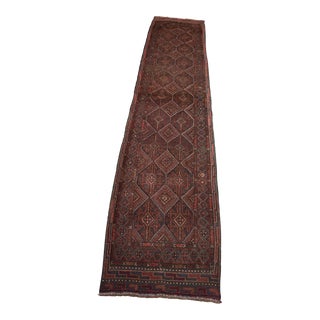 Afghan Vintage Tribal Mishwani Handmade Rug - 2'1 X 9'9 For Sale