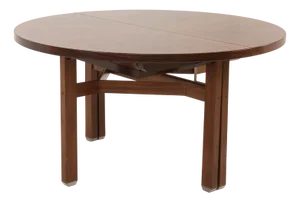Round Rosewood Model Olbia Extension Dining Table by Ico and Louisa Parisi for Mim, Italy, 1958