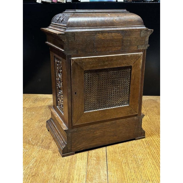 Large Victorian Oak Westminster Chime Clock from Winterthalder & Hoffmier For Sale - Image 5 of 18