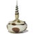 Mid 20th Century Vintage Murano Barbini Vanity Jewelry Powder Box White Black Gold Flecks Spike Italian Art Glass Jar For Sale - Image 5 of 9