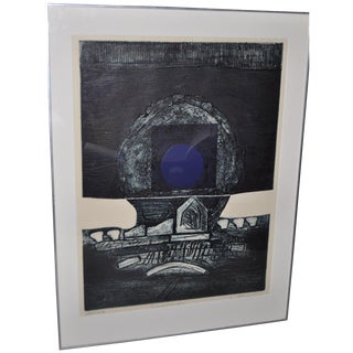 1980s Gary Shaffer Modern Serigraph on Paper For Sale