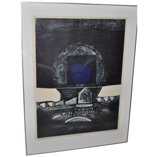 1980s Gary Shaffer Modern Serigraph on Paper For Sale