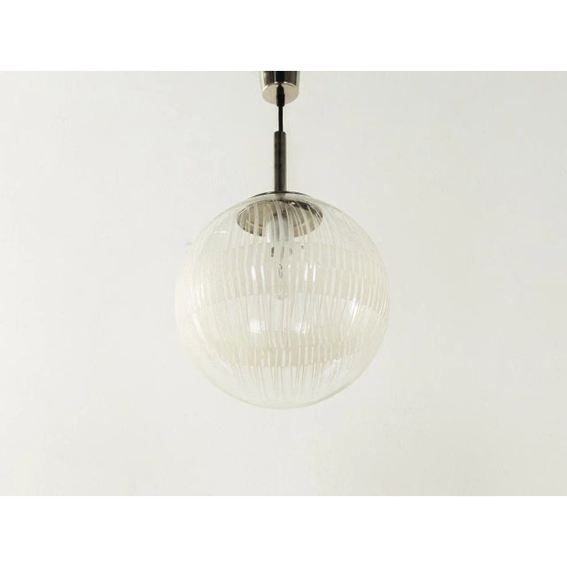 Glass Ceiling Lamp from Leclaire & Schäfer For Sale - Image 7 of 7