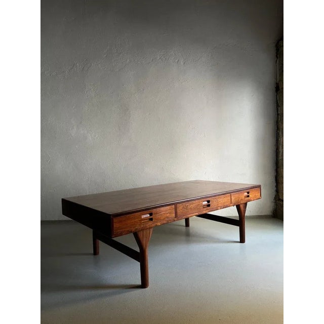 Rosewood Coffee Table by Nanna Ditzel for Søren Willadsen | Denmark | 1950s For Sale - Image 11 of 13