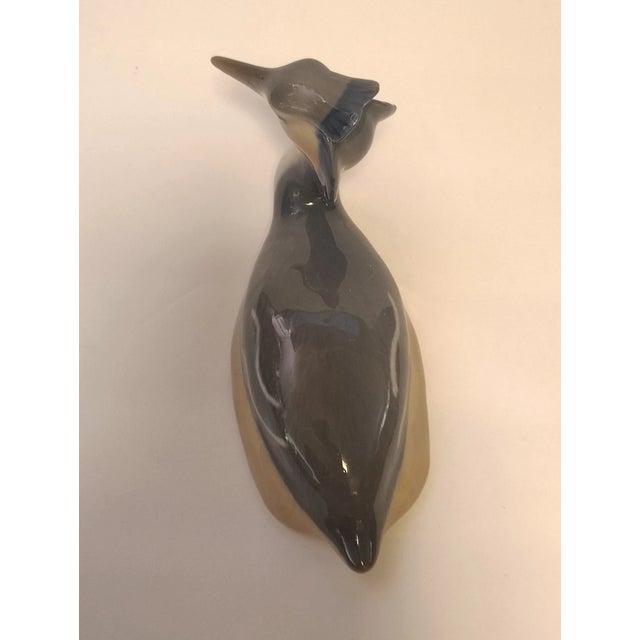Royal Copenhagan Vintage MCM Royal Copenhagen Grebe Bird Figurine For Sale - Image 4 of 5