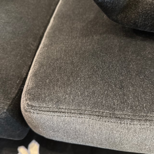 Limn Italia Charcoal Gray Sofa For Sale - Image 12 of 12