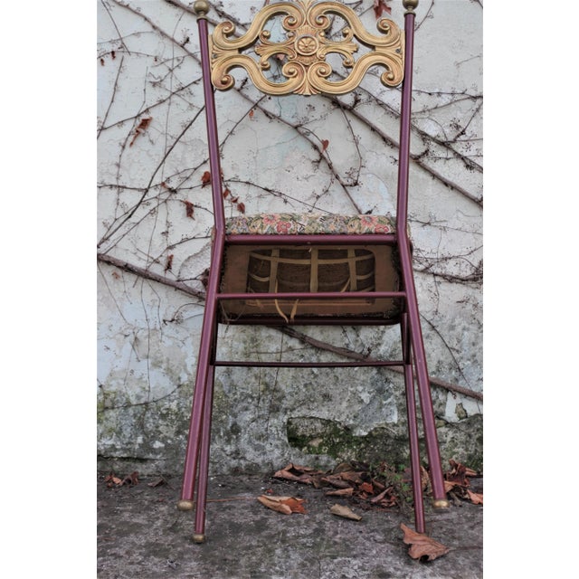 1940s Brass Dining Chair, 1940s For Sale - Image 5 of 10