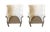 Ivory A Pair of Tufted Wingback Chairs in Ivory by Restoration Hardware Attributed to Ralph Lauren Heppelwhite Chairs For Sale - Image 8 of 18