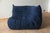 Blue Microfiber Togo Living Room by Michel Ducaroy for Ligne Roset, 1970, Set of 5 For Sale - Image 3 of 17