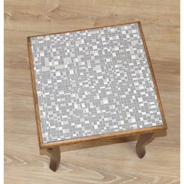 Vintage Flower Stand in Resopal Mosaic Grey, 1960s For Sale - Image 6 of 10