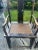 Pair of antique dark brown Asian chairs. Straight lines, sturdy, beautiful patina.
