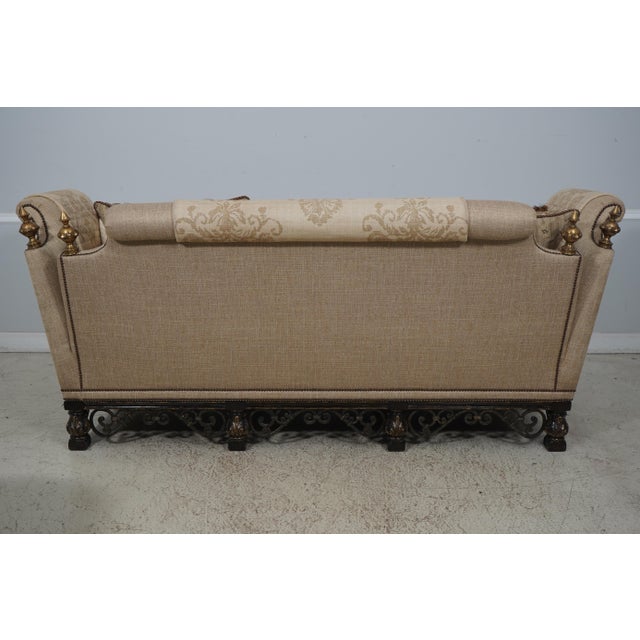 Marge Carson Continental Style Upholstered Sofa For Sale - Image 9 of 12