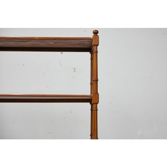 English Regency Pine Etagere, Early 19th Century, Four Shelves, Turned Supports For Sale - Image 9 of 12