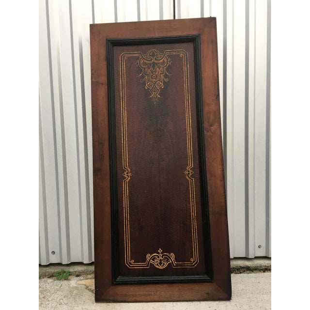 Maroon Oak Wardrobe Door, 19th Century For Sale - Image 8 of 18