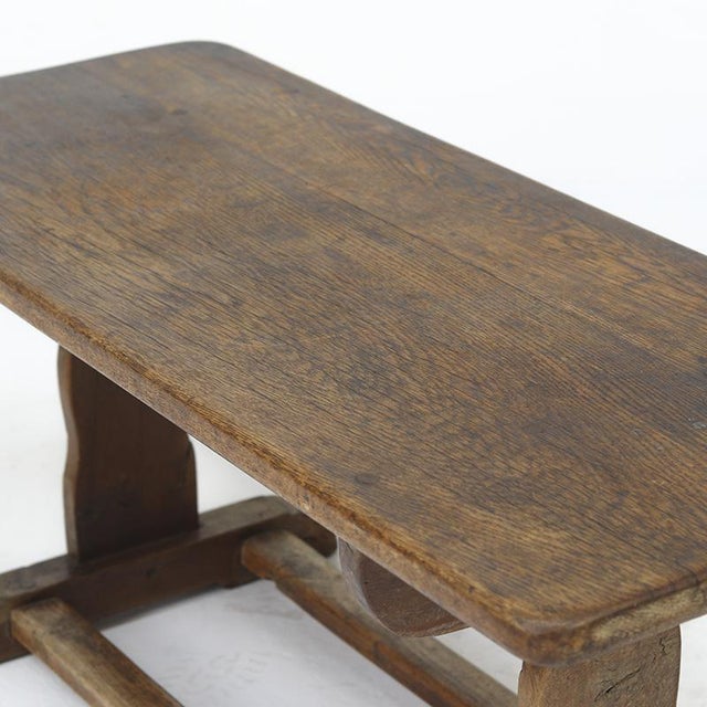 Antique Rustic Farmhouse Refectory Coffee Table in Oak For Sale - Image 11 of 13