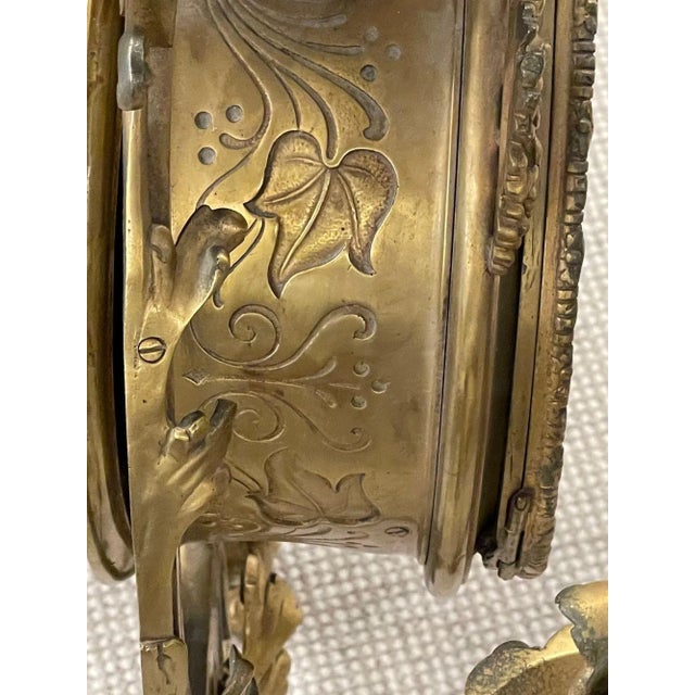 Bronze Sconce Wall or Cartel Clock. Lerolle Freres, Paris, Rare, Unusual For Sale - Image 12 of 13